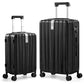 Luggage Sets 2 piece Carry On Luggage with Wheels PC Hard Shell Suitcases Lightweight Checked Travel Luggage Large Travel Suitcase Woman Men 20 (2 Count)
