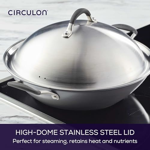 A1 Series Nonstick Induction Wok with Lid
