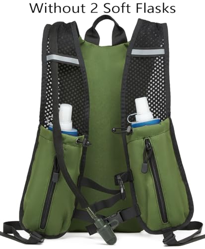 Insulated Hydration Pack Hiking Water Backpack Running Vest with 3L TPU Bladder Bag for Marathon Cycling Men
