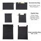 9 Piece Black Travel Organizer Set with 4 Packing Cubes