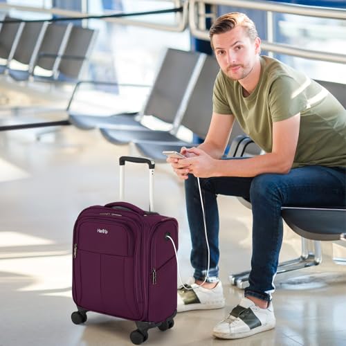 16 Inch Underseat Mini Carry On Luggage with Spinner Wheels