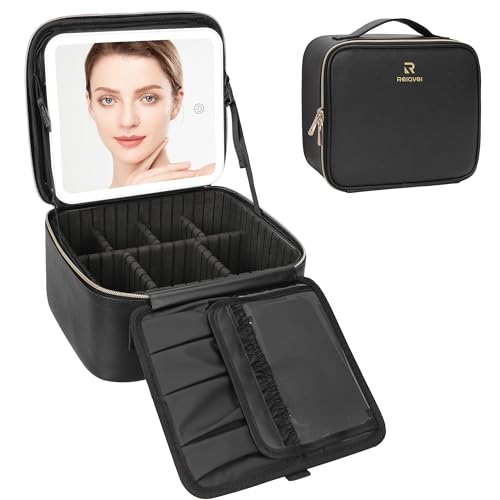 Travel Makeup Bag With LED Mirror