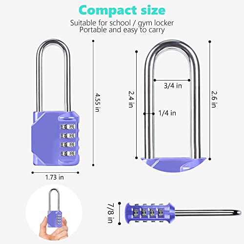 CL21VP 2.6 Inch Long Shackle Combination Lock