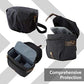Canvas Crossbody Camera Bag with Rain Cover for Women Men