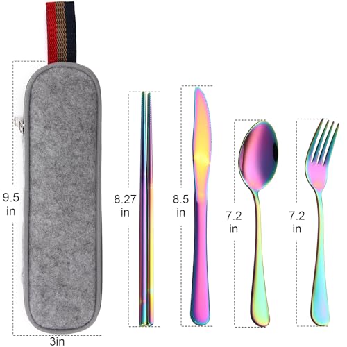Travel Utensils with Case (5 Count)