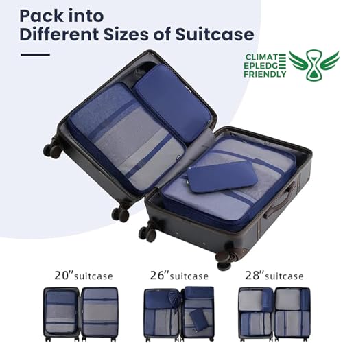 10 Set Packing Cubes Various Sizes Packing Organizer for Travel Accessories Luggage Carry On Suitcase