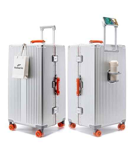 Super Large Aluminum Frame Checked Luggage