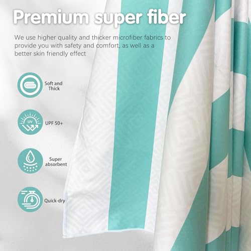 2 Pack Microfiber Beach Towel