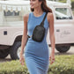 Crossbody Bags for Women Leather Cross Body Sling Bag for Woman Travel Black