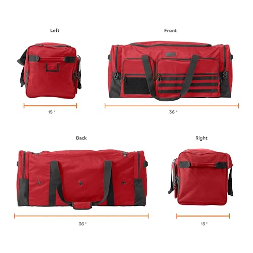 130L 36" Extra Large Heavy Duty Sports Equipment Storage Duffle Bag
