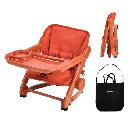 Feed Me 3-in-1 Travel High Chair Booster Seat - Pumpkin Orange