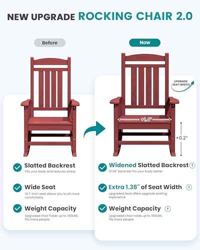 Outdoor Rocking Chair Set of 4 (4 Count)