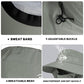Sun Hat for Men Women with Neck Flap& Removable Face Cover Wide Brim