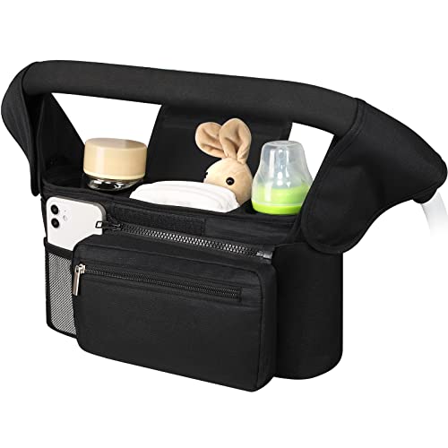 Universal Stroller Organizer with Insulated Cup Holder