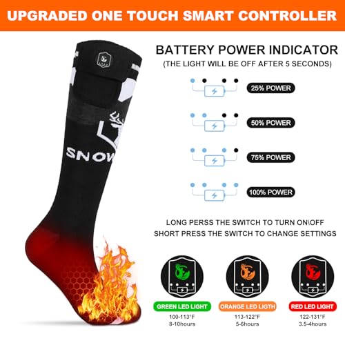 Upgraded Rechargeable Electric Heated Socks
