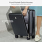Grace Carry On Luggage with Wheels Airline Approved Hard Shell Suitcases with Front Pocket