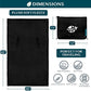 Compact 2-in-1 Travel Blanket Pillow for Airplane Flight, Black