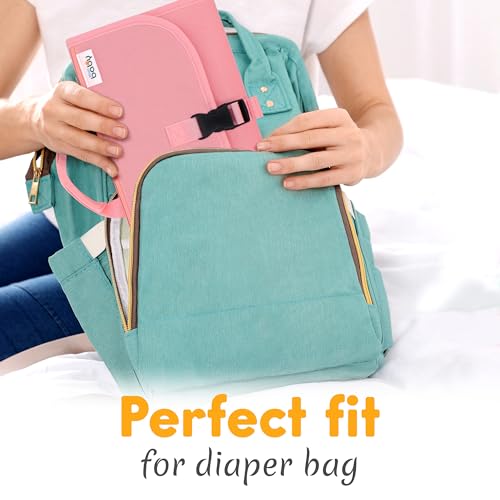 Portable Diaper Changing Pad with Wipes Pocket