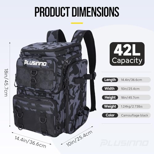 Fishing Backpack with Tackle Boxes
