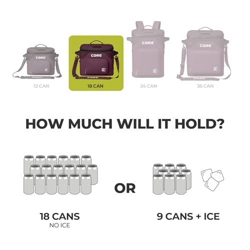 Magnetic Leak Proof 18 Can Soft Cooler with Waterproof Zipper