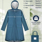 Waterproof Rain Poncho for Women Packable Hooded Raincoat with Pocket