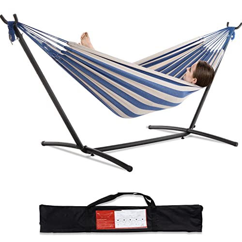 Double Hammock with Stand for Outside