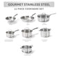 Stainless Steel Pots and Pans Set 11 Piece