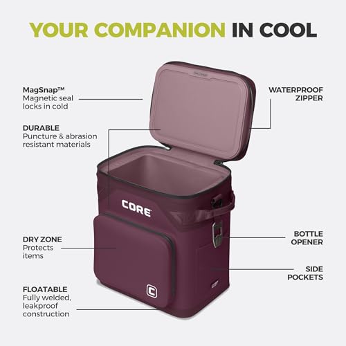 Magnetic Leak Proof 36 Can Soft Cooler with Waterproof Zipper