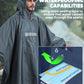 Hooded Rain Poncho for Adult Waterproof Lightweight Raincoat