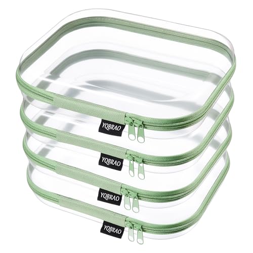 Clear Hard Shell Zipper Cases (4 Count)