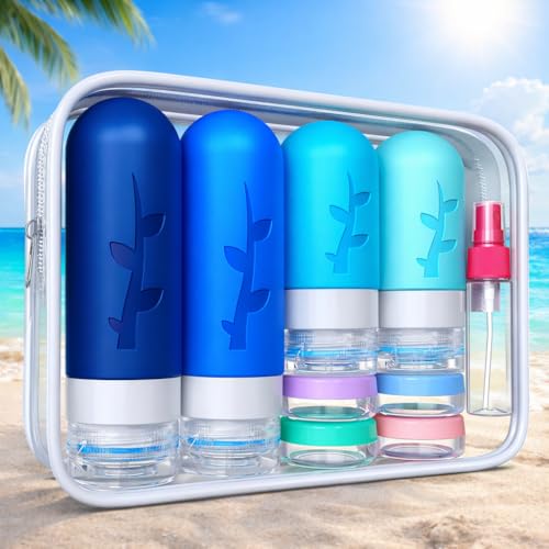 18pack Travel Bottles for Toiletries (19 Count)