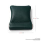2 Pack Dark Green PU Leather Slim Ring Pouches Jewelry Bags Travel (2 Count)