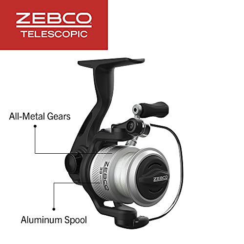 33 Micro Spinning Reel and Telescopic Fishing Rod Combo