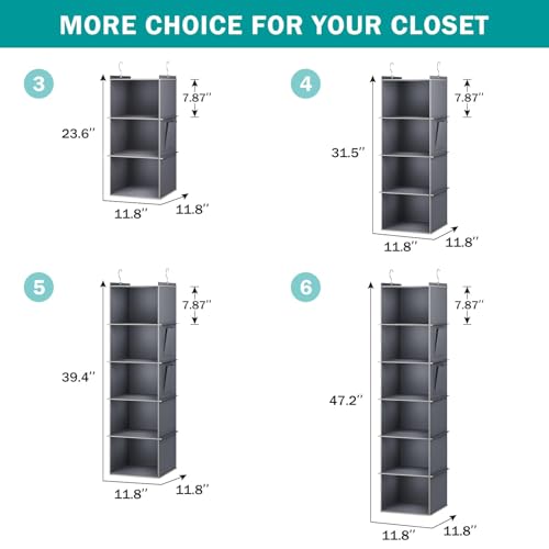 Hanging Closet Organizer and Storage for Clothes