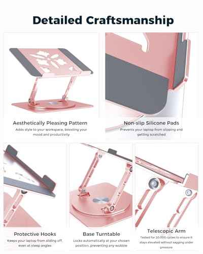 360° Rotating Laptop Stand for Desk
