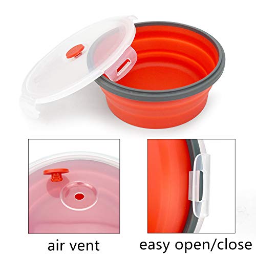 1200ml Large Collapsible Meal Prep Containers