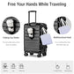 Carry On Luggage 22x14x9 Airline Approved Hardshell Carry On Suitcases with Wheels Travel Rolling 20 Inch Luggage with Cup Holder for Men Women