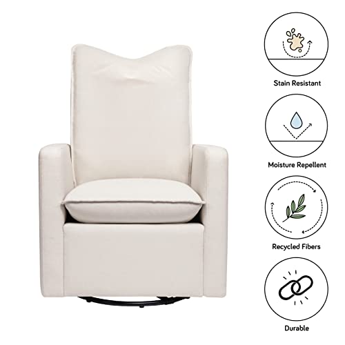 Cali Pillowback Swivel Glider in Performance Plastic Cream Eco