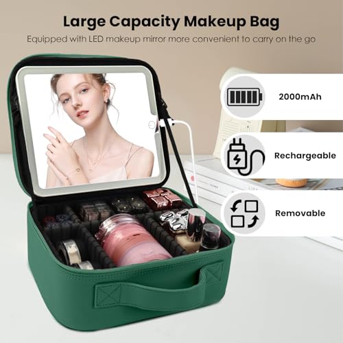 Makeup Bag with Led Mirror