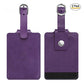 2 Pack Luggage Tags Leather Name ID Labels with Privacy Cover (2 Count)