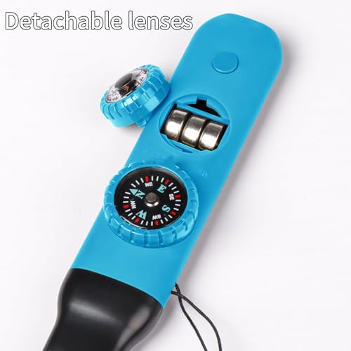 Multifunctional Survival Emergency Whistle for Kids with Compass Hiking Survival (2 Count)