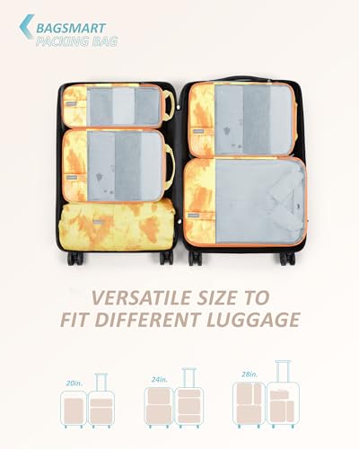 6 Set Compression Packing Cubes for Travel (6 Count)