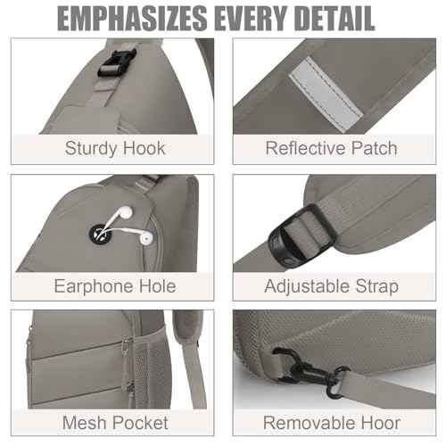 Crossbody Bags for Women Men Trendy Sling Bag Backpack Chest Bag