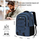 Blue Backpack for Men Women