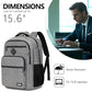 Grey Backpack for Men Women