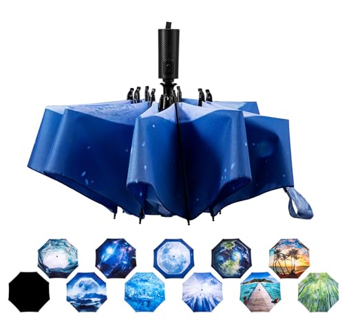 Umbrella Compact Inverted Folding Umbrellas Auto Open Close