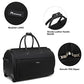 3-in-1 Rolling Garment Duffle Bag with Wheels, 22in Black