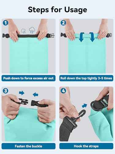 Waterproof Dry Bag Backpack with Emergency Whistle