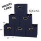 Fabric Storage Bins 6 Piece Set (6 Count)