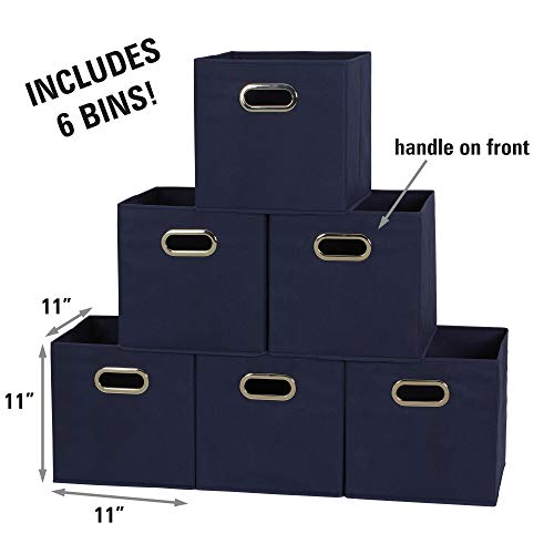 Fabric Storage Bins 6 Piece Set (6 Count)